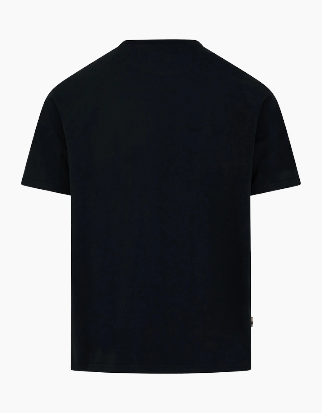 Aquascutum Active Raglan Check Pocket Black T-Shirt