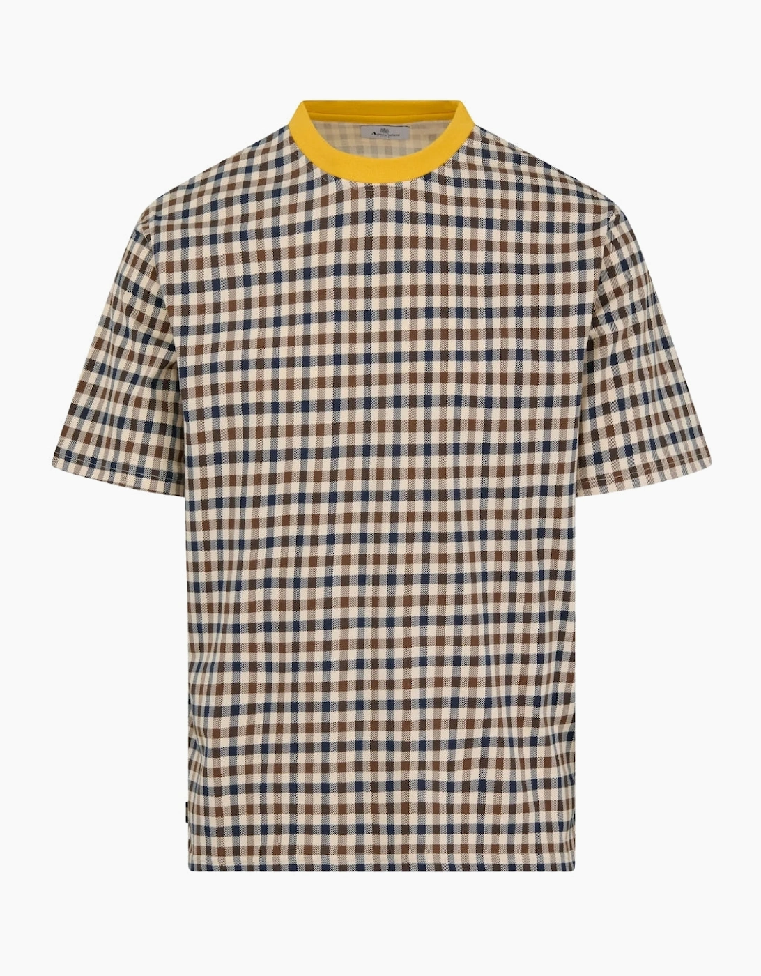 Aquascutum Active Iconic Check Beige T-Shirt, 4 of 3