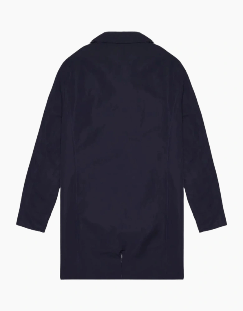 Aquascutum Active Archival Reversible Navy Blue Mid Coat Jacket