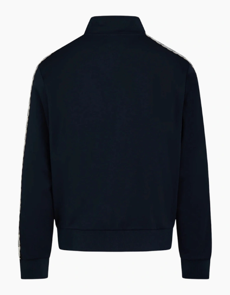 Aquascutum Active Crest Tape  Navy Zip Track Top