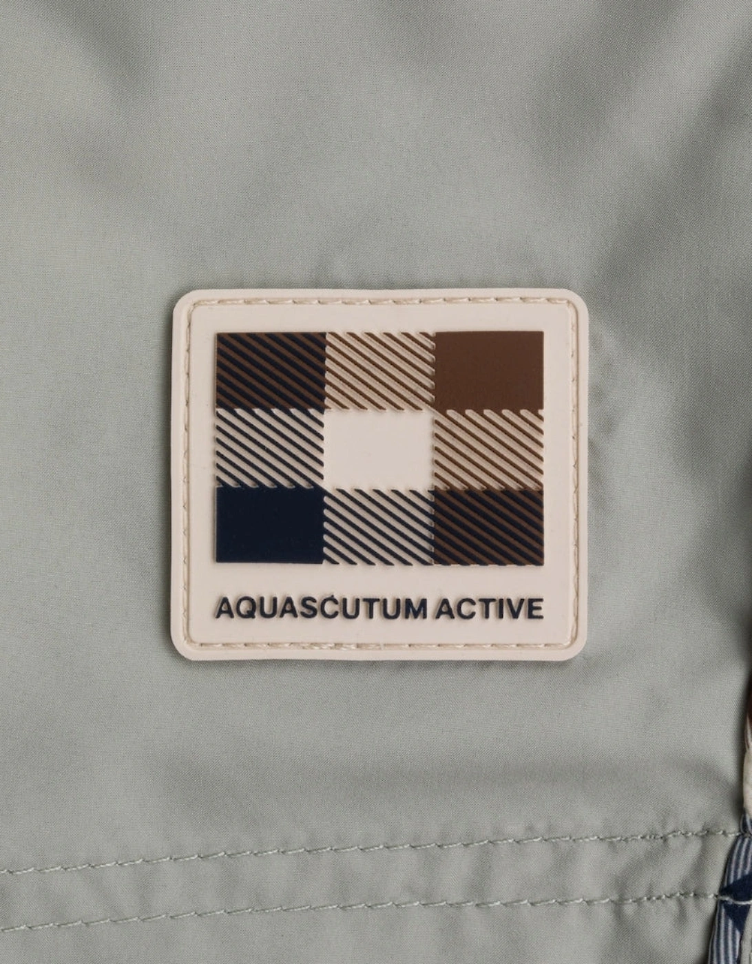 Aquascutum Active CC Piping Design Salvia Light Green Swim Shorts