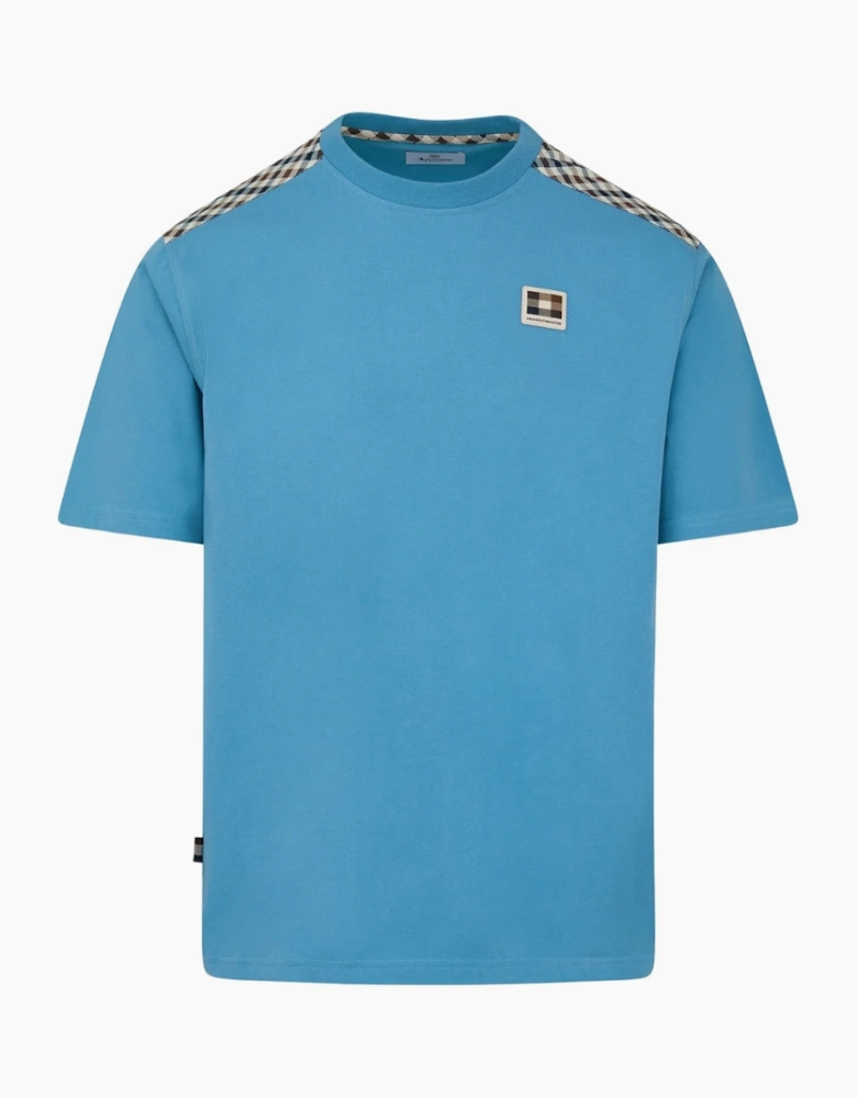 Aquascutum Active Insert Lamina Avio Blue T-Shirt