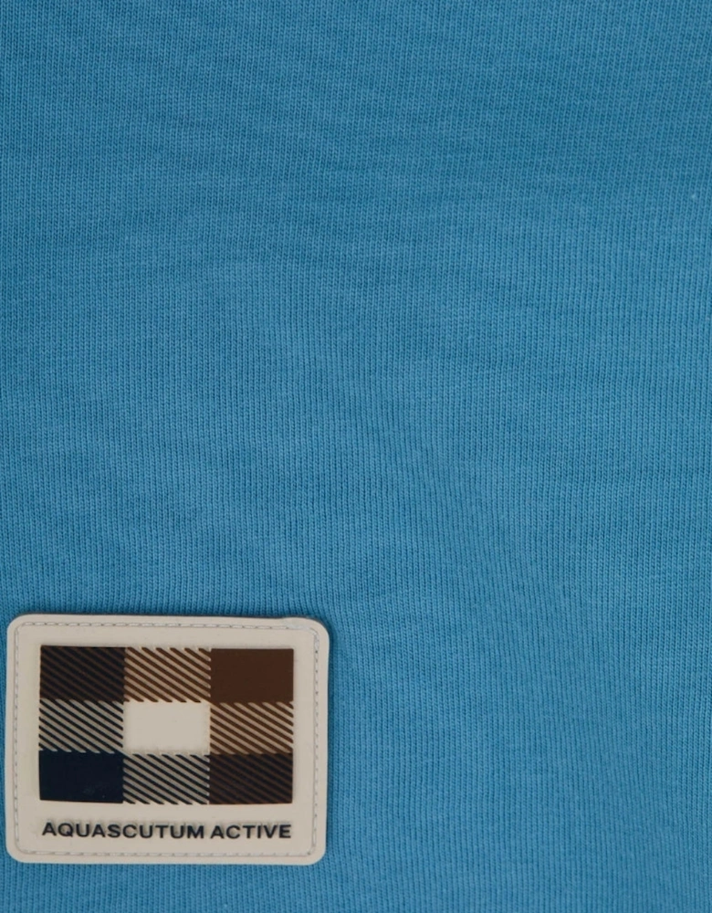 Aquascutum Active Insert Lamina Avio Blue T-Shirt