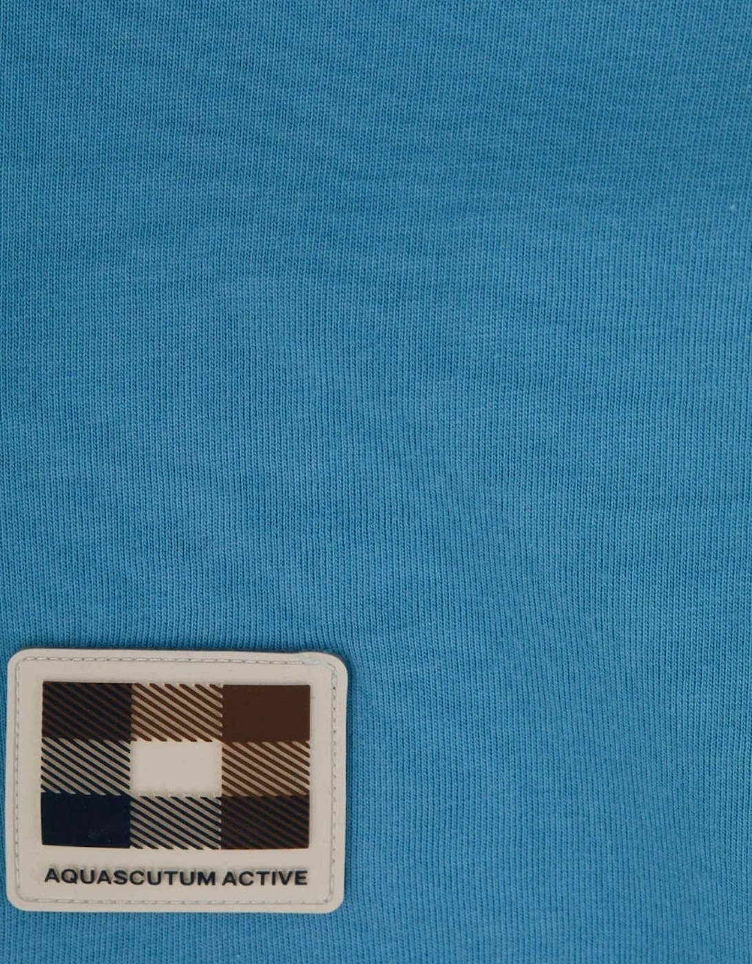 Aquascutum Active Insert Lamina Avio Blue T-Shirt