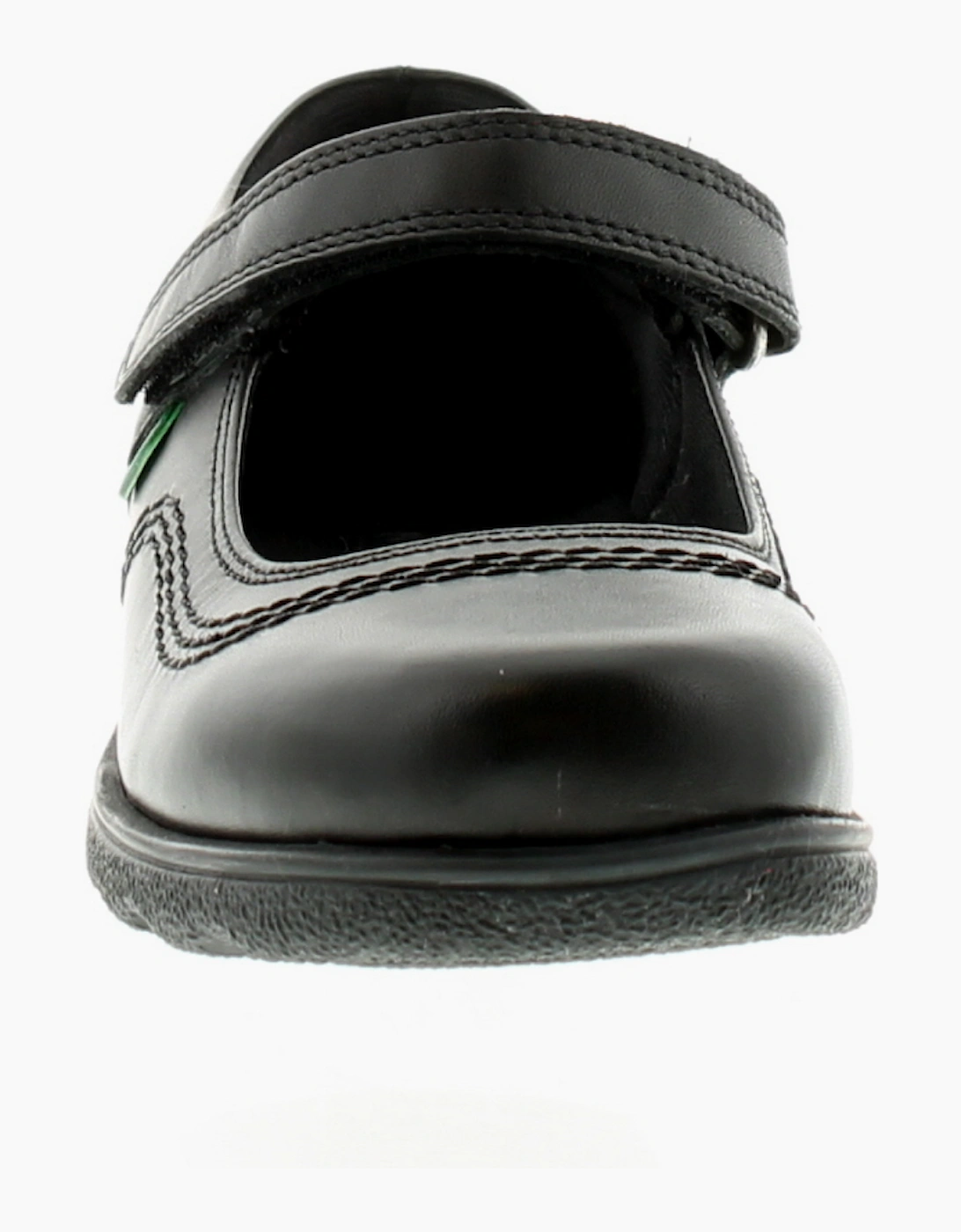 Kickers Girls School Shoes Fragma Pop Leather Touch Fastening black UK Size