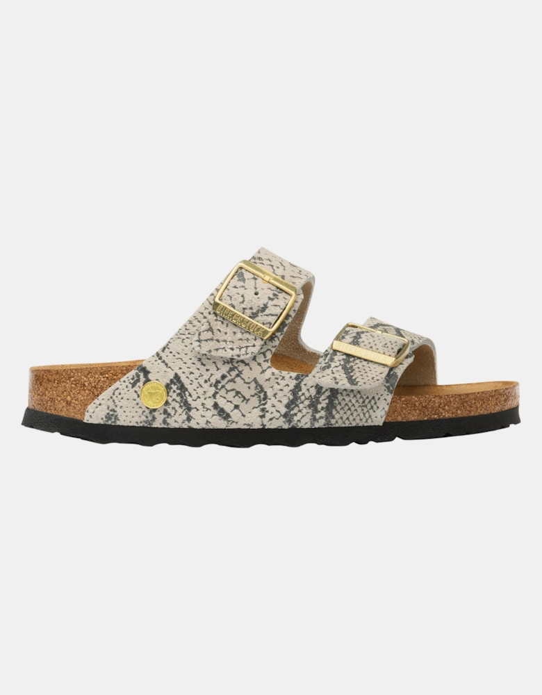 Birkenstock Arizona Rivet Logo Suede Womens Sandals - Snake Oyster