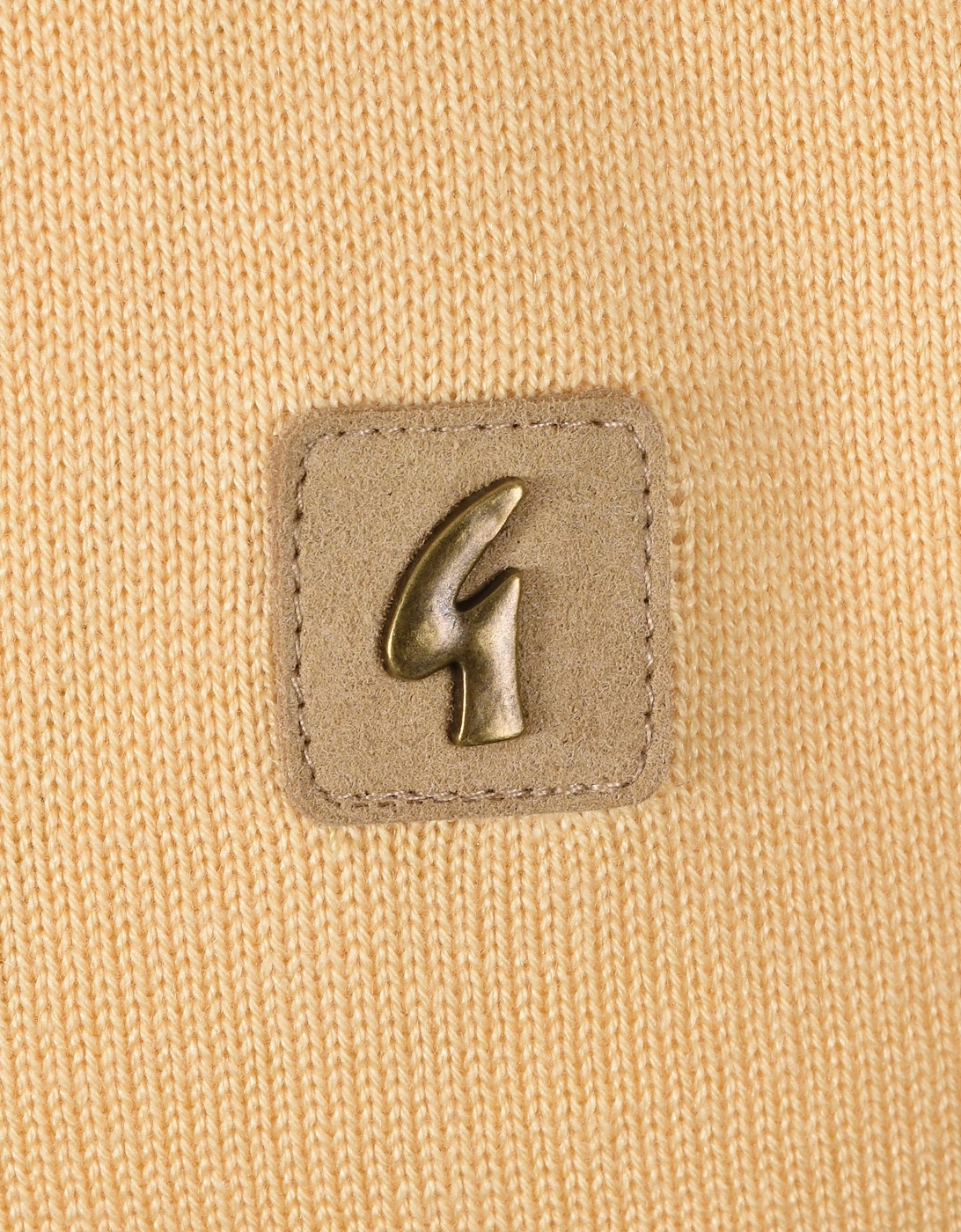 GABICCI VINTAGE JACKSON KNITTED POLO SHIRT LEMON