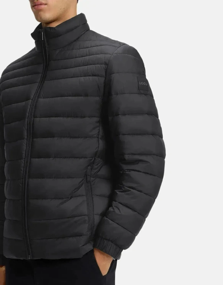 BOSS MENS ODEN2 SLIM FIT PACKABLE PUFFER JACKET BLACK