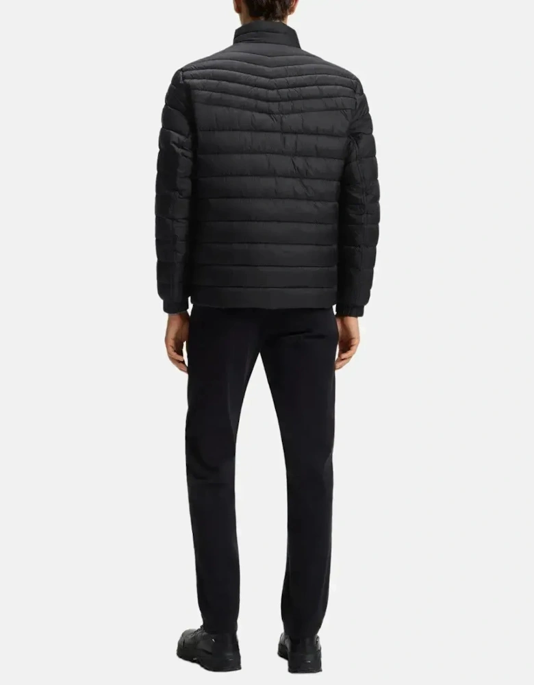 BOSS MENS ODEN2 SLIM FIT PACKABLE PUFFER JACKET BLACK