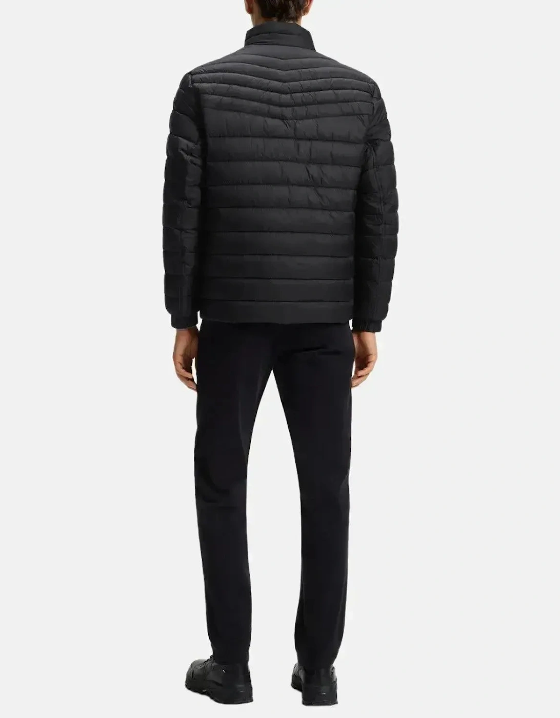 BOSS MENS ODEN2 SLIM FIT PACKABLE PUFFER JACKET BLACK