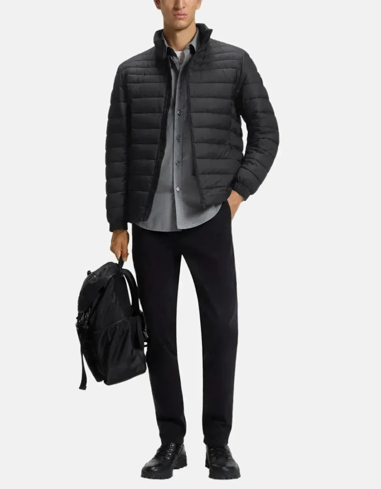 BOSS MENS ODEN2 SLIM FIT PACKABLE PUFFER JACKET BLACK