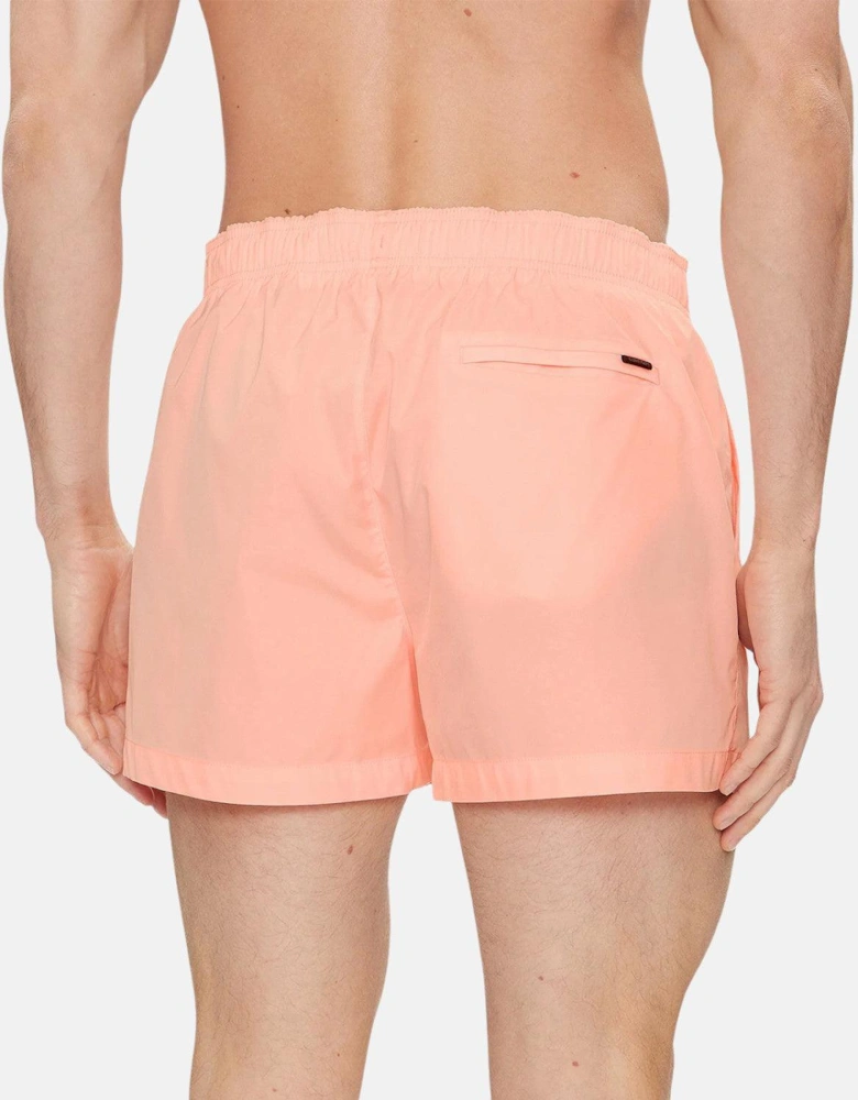 CALVIN KLEIN TAG LOGO SWIM SHORTS PINK