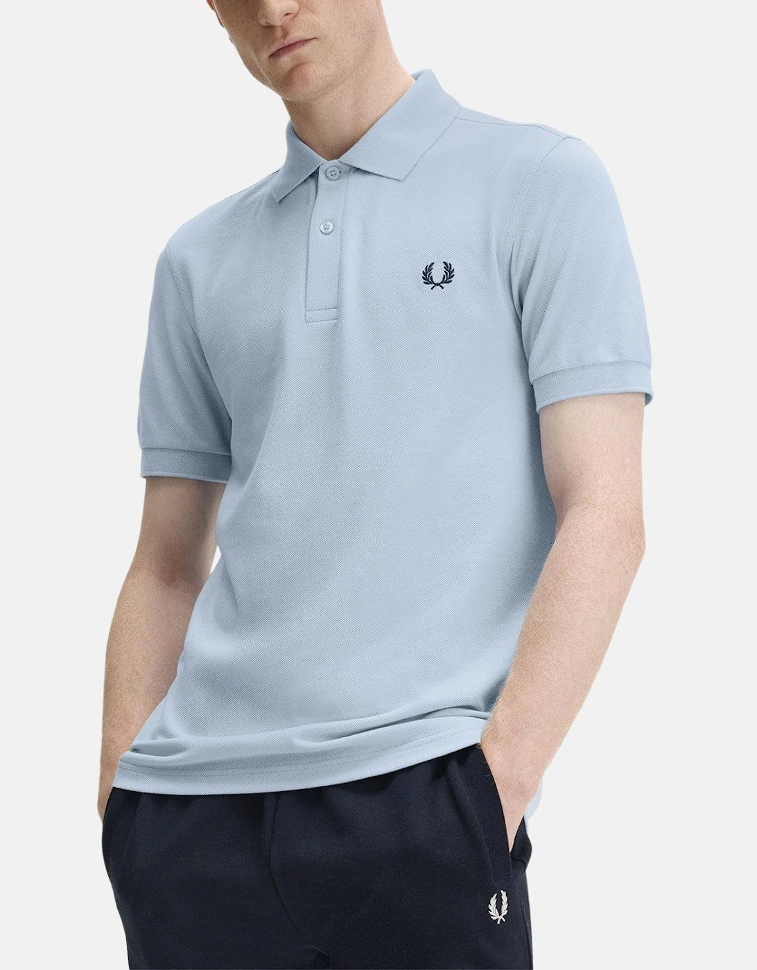 FRED PERRY M6000 POLO SHIRT LIGHT SMOKE NAVY