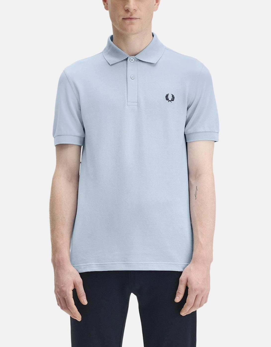 FRED PERRY M6000 POLO SHIRT LIGHT SMOKE NAVY