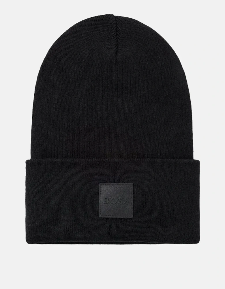 BOSS FANTASTICO COTTON BEANIE BLACK