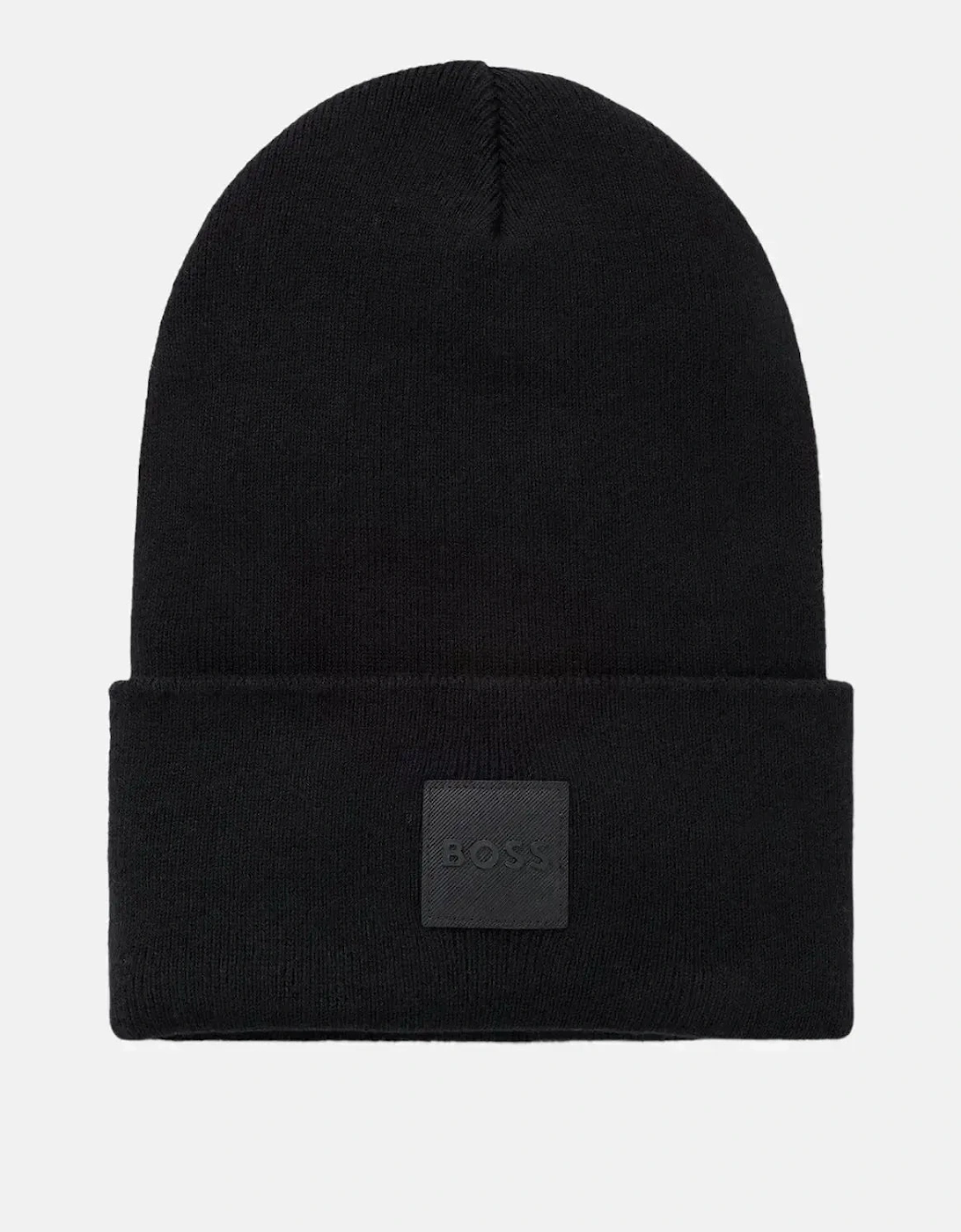 BOSS FANTASTICO COTTON BEANIE BLACK