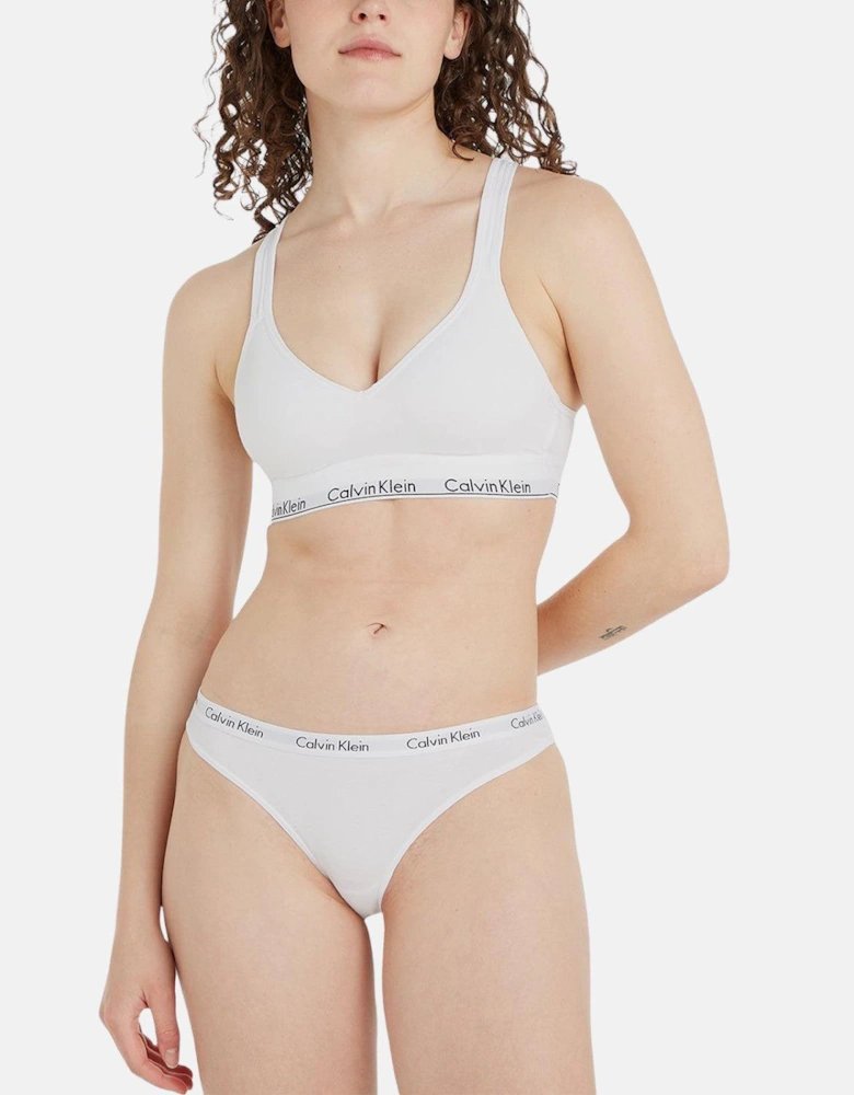 CALVIN KLEIN WOMENS CAROUSEL BIKINI BRIEFS WHITE