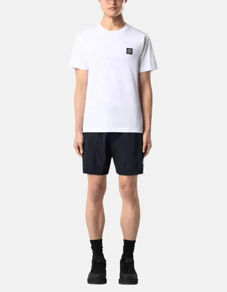 STONE ISLAND MENS 2100027 60/2 COTTON JERSEY SLIM FIT T-SHIRT WHITE