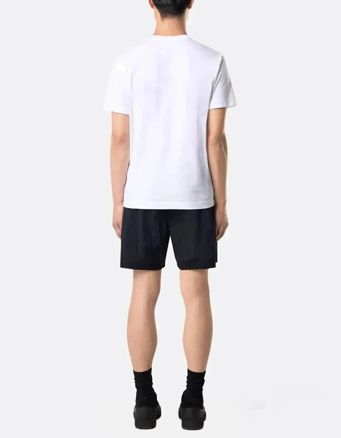 STONE ISLAND MENS 2100027 60/2 COTTON JERSEY SLIM FIT T-SHIRT WHITE