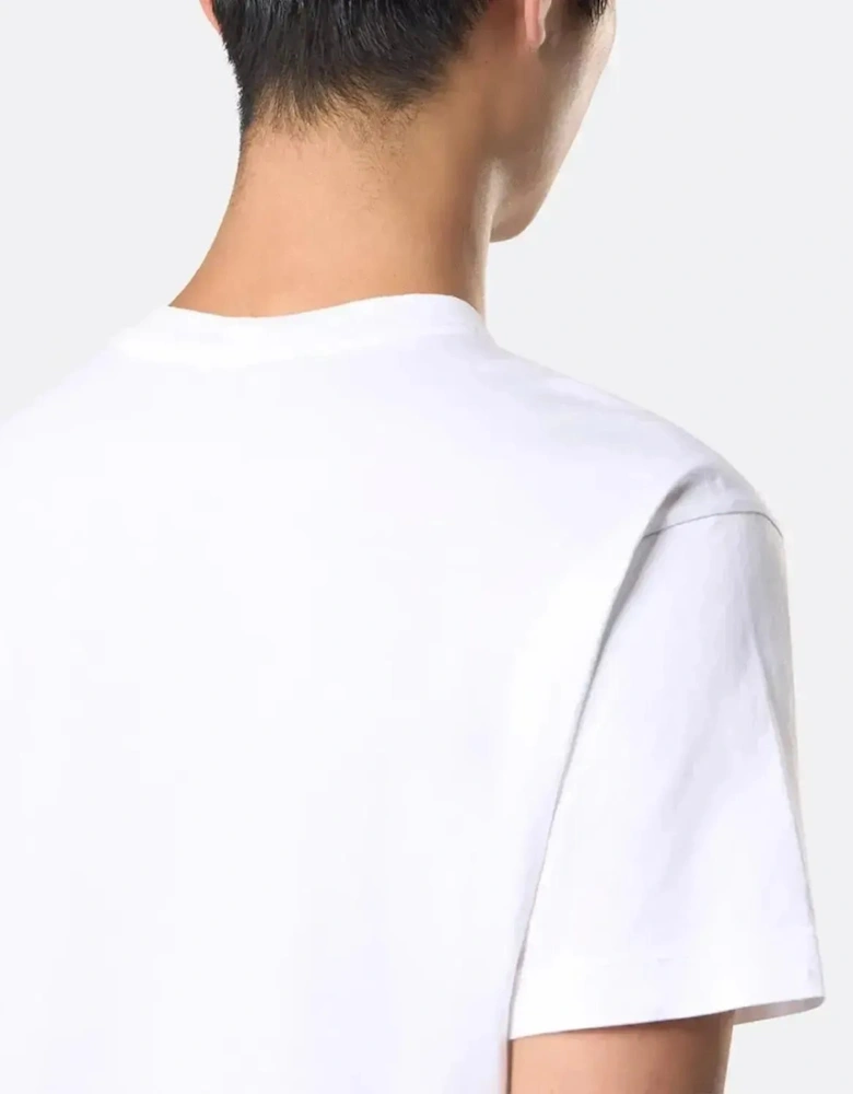 STONE ISLAND MENS 2100027 60/2 COTTON JERSEY SLIM FIT T-SHIRT WHITE