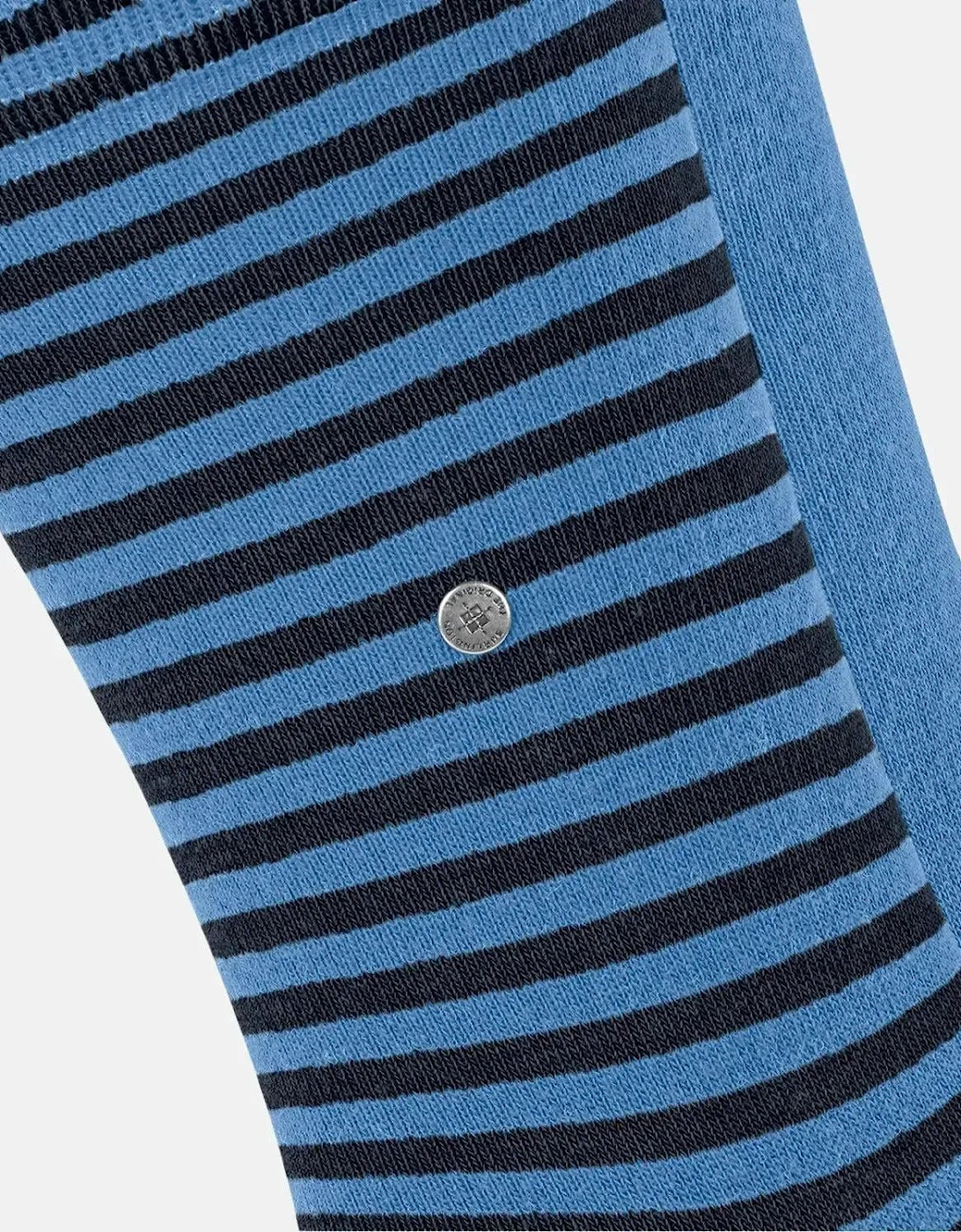 BURLINGTON MENS EVERYDAY STRIPE 2-PACK SOCKS MARINA