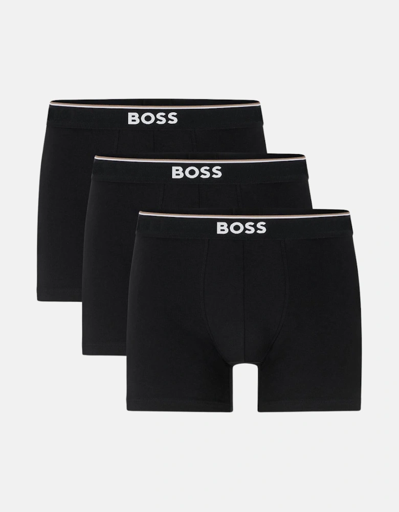 BOSS 3 PACK POWER BOXER BRIEFS BLACK