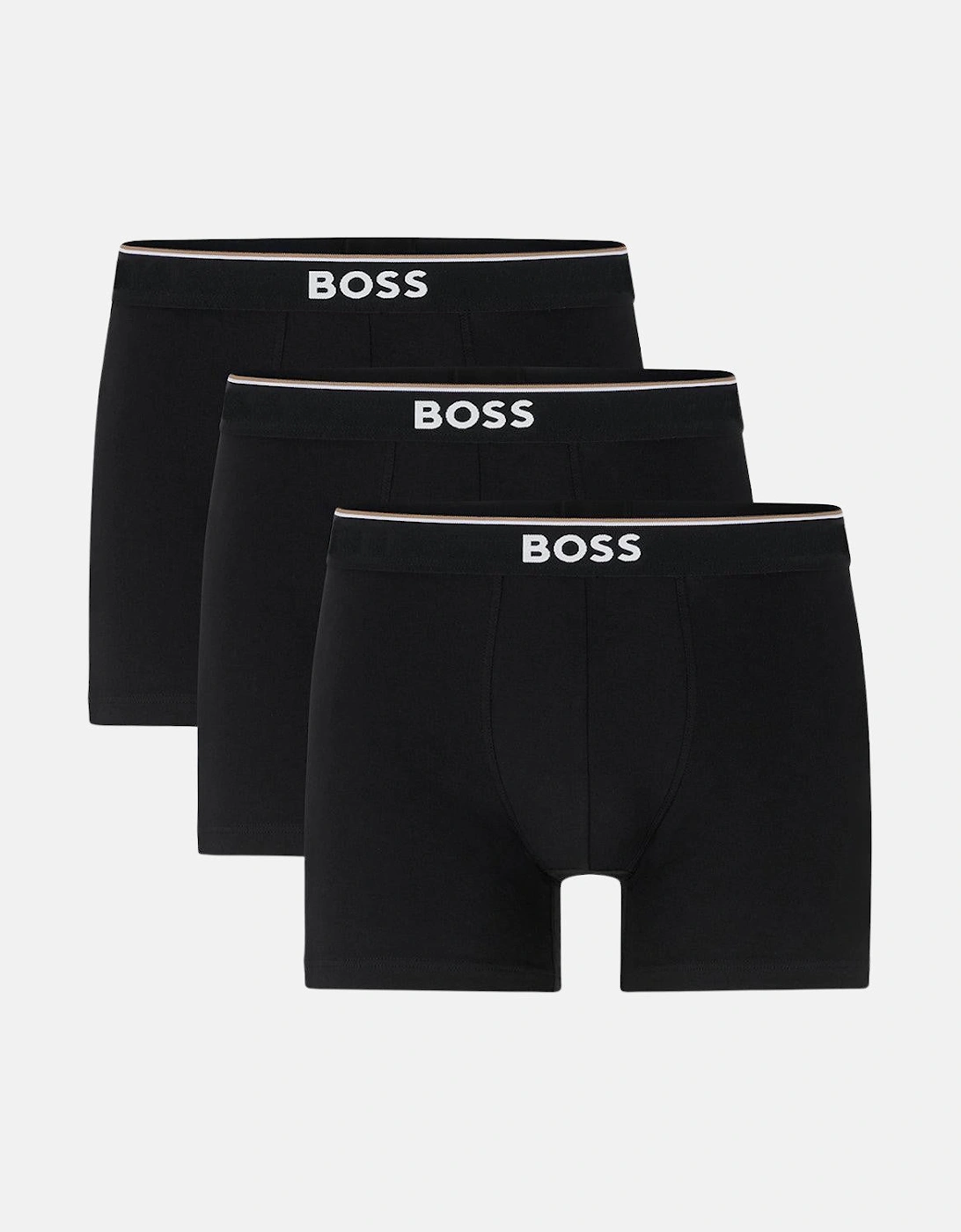 BOSS 3 PACK POWER BOXER BRIEFS BLACK