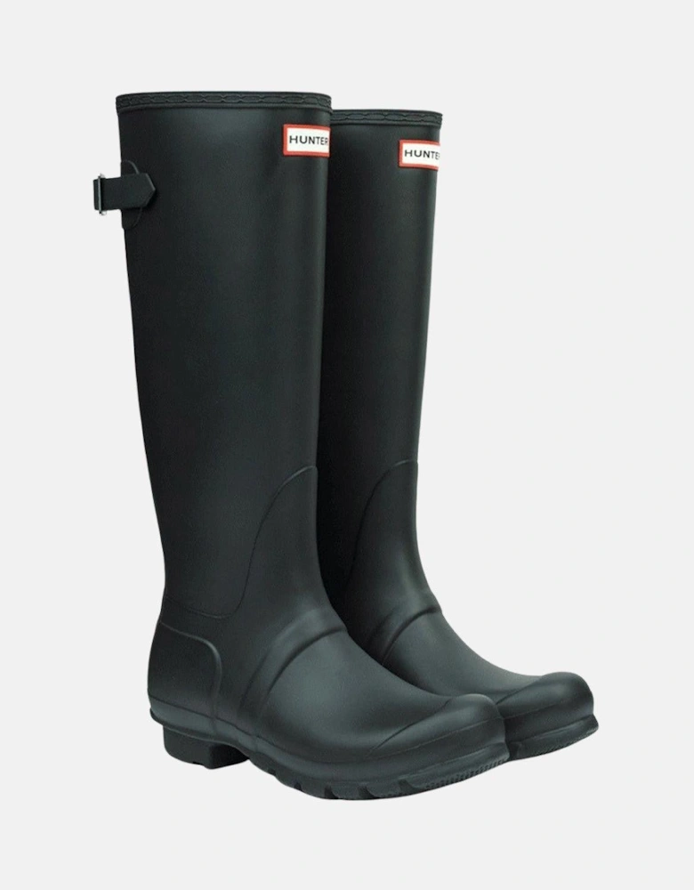HUNTER WOMENS ORIGINAL TALL BACK ADJUSTABLE BOOTS BLACK