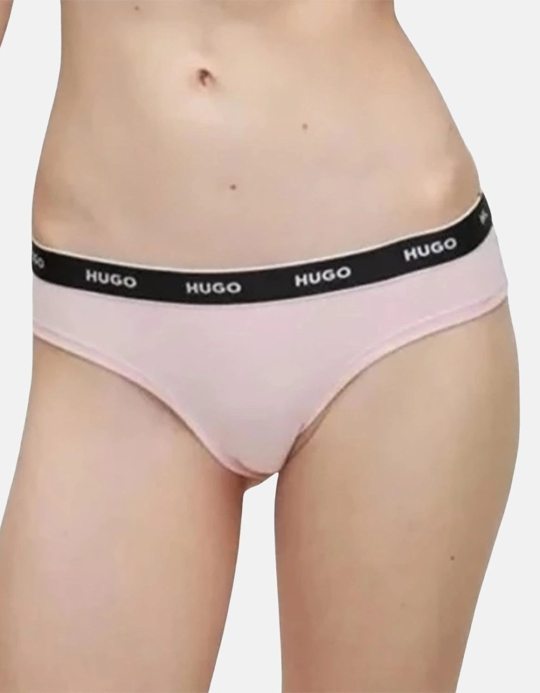 HUGO WOMENS 3 PACK BRIEFS RED PINK ROSE
