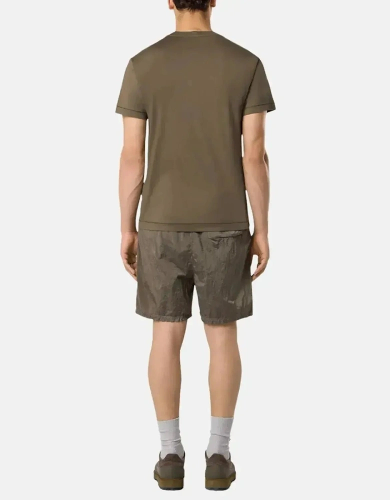 STONE ISLAND MENS 2100027 60/2 COTTON JERSEY SLIM FIT T-SHIRT MILITARY GREEN
