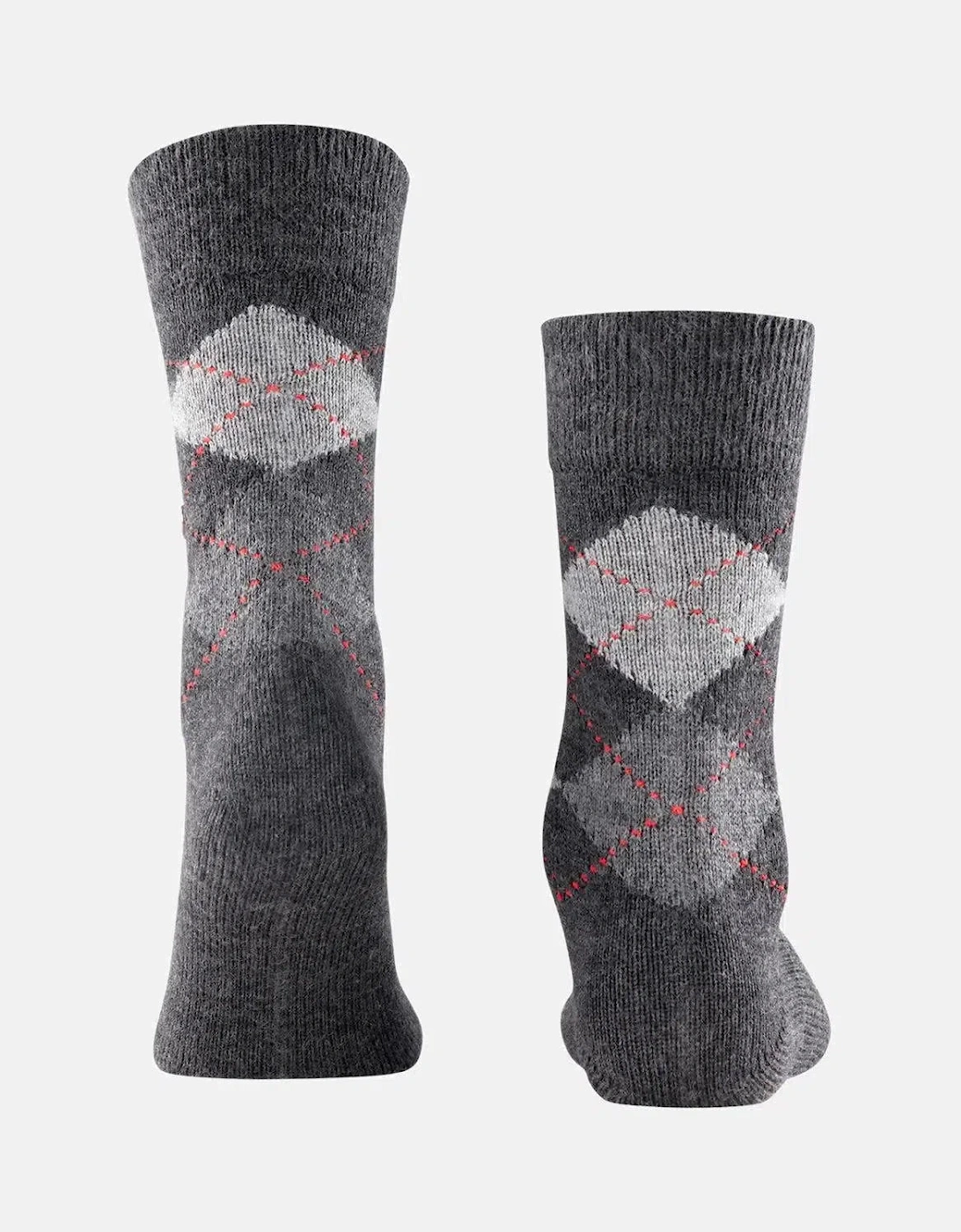 BURLINGTON MENS PRESTON SOCKS ANTHRACITE MARL