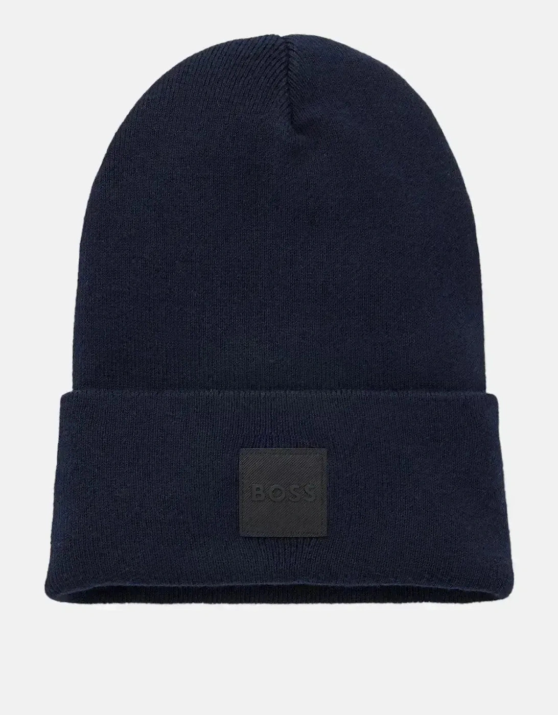 BOSS FANTASTICO COTTON BEANIE DARK BLUE
