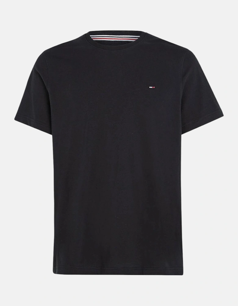TOMMY HILFIGER TJ SLIM FIT FLAG T-SHIRT BLACK