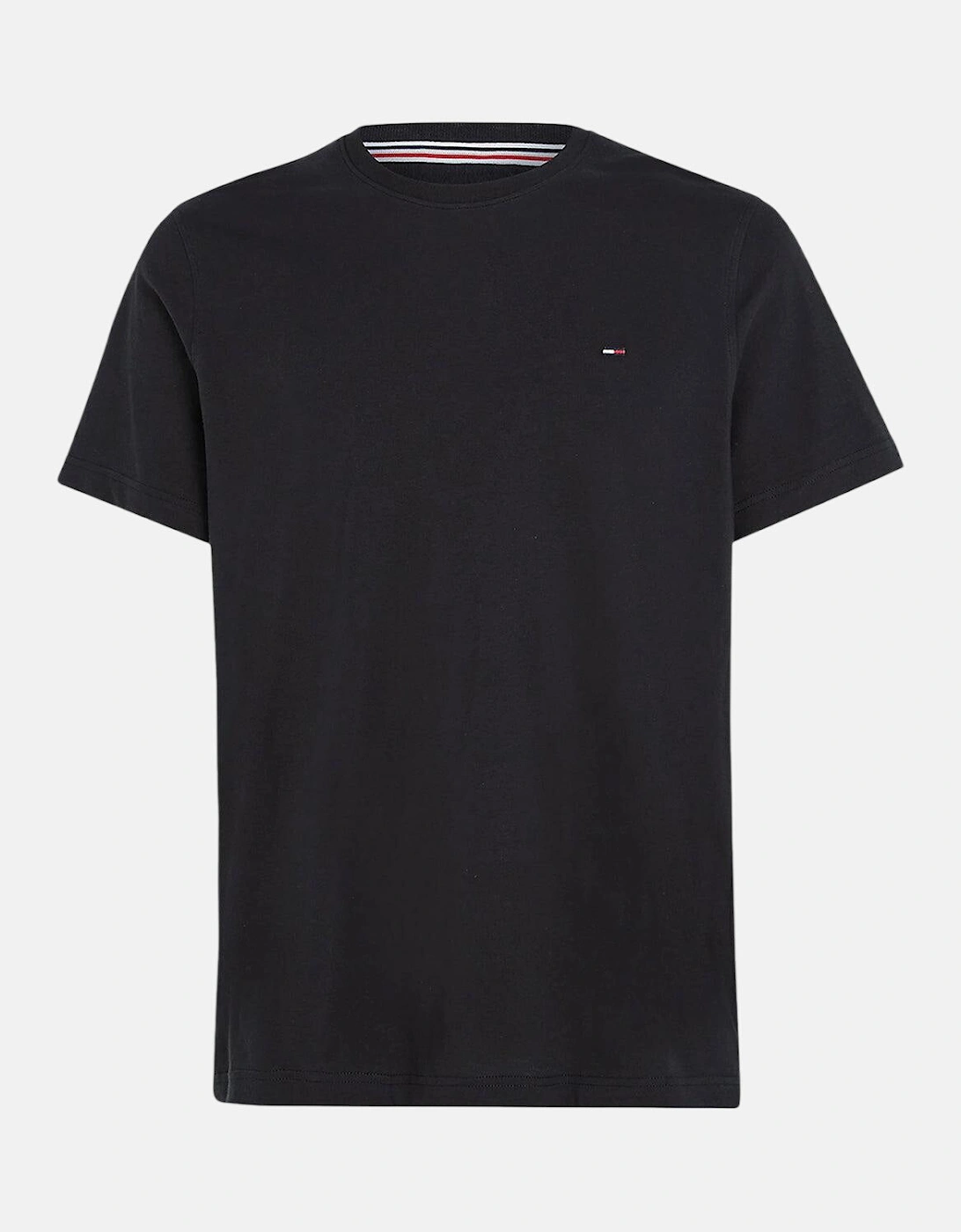 TOMMY HILFIGER TJ SLIM FIT FLAG T-SHIRT BLACK, 5 of 4