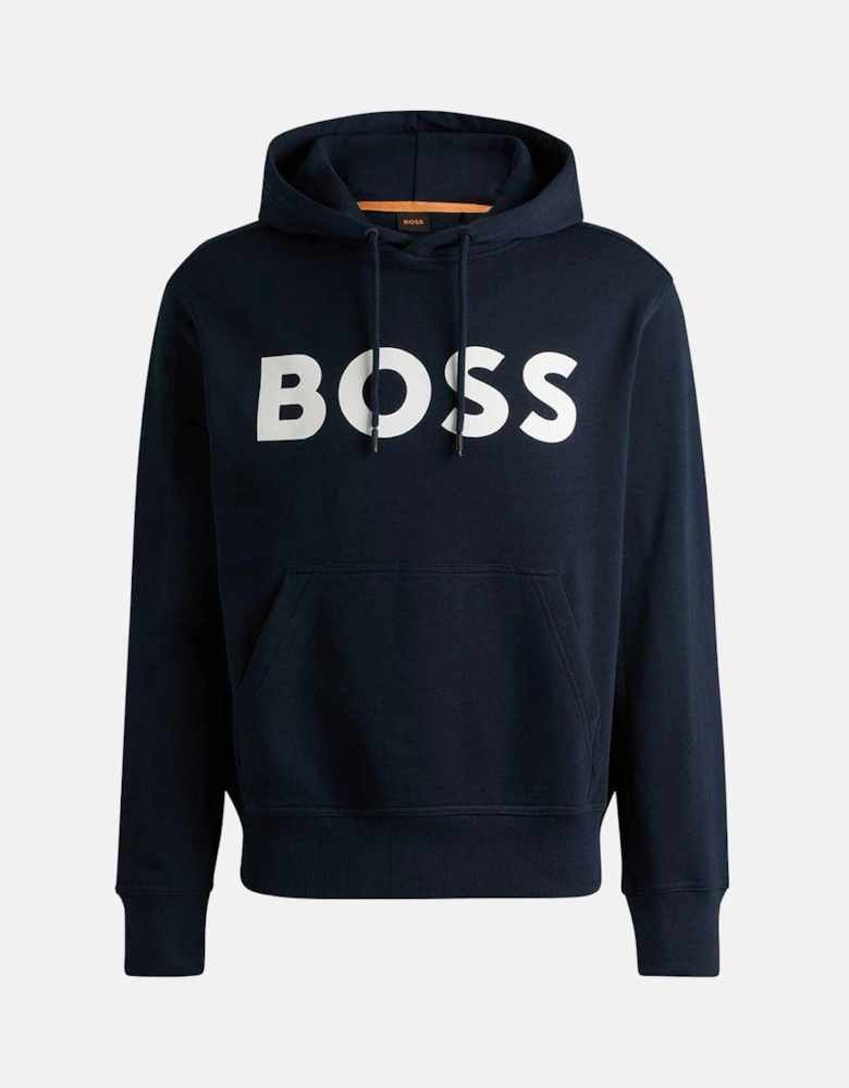 BOSS WEBASIC LOGO HOODIE DARK BLUE