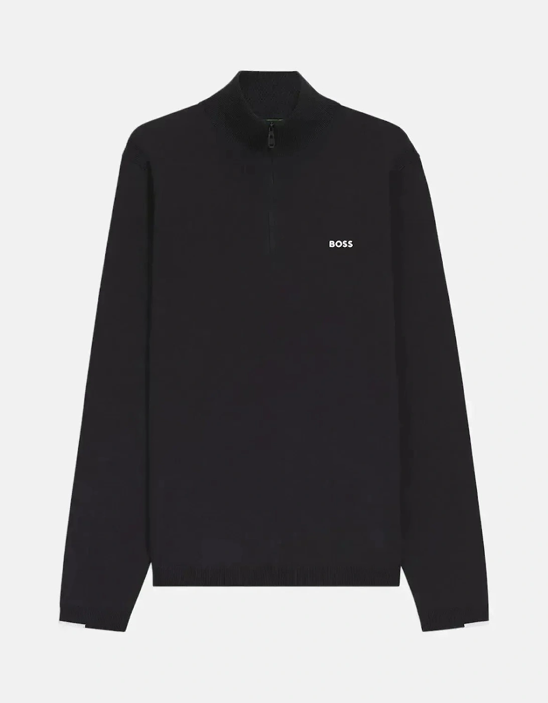 BOSS K-EVERX 1/4 ZIP COTTON KNIT DARK BLUE, 6 of 5