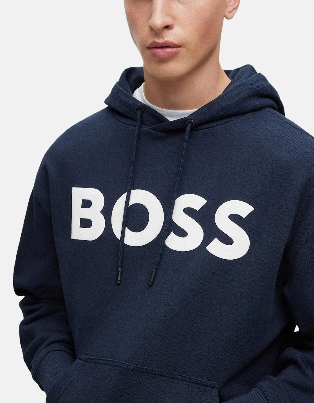 BOSS WEBASIC LOGO HOODIE DARK BLUE