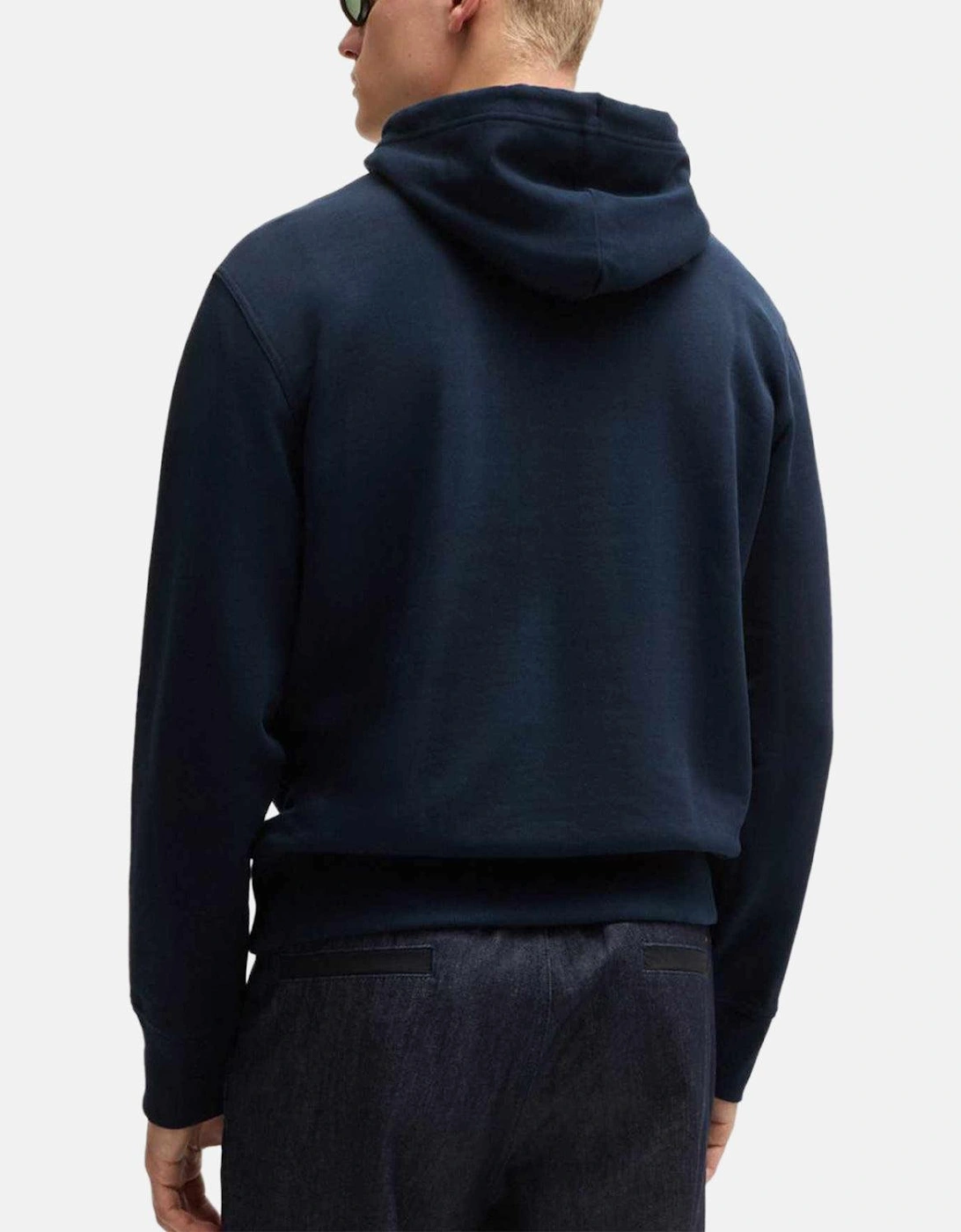 BOSS WEBASIC LOGO HOODIE DARK BLUE