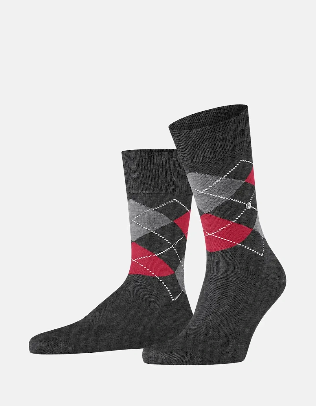 BURLINGTON MENS MANCHESTER SOCKS ANTHRACITE MELANGE, 6 of 5