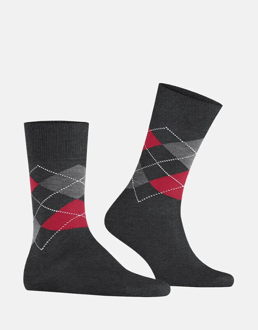 BURLINGTON MENS MANCHESTER SOCKS ANTHRACITE MELANGE