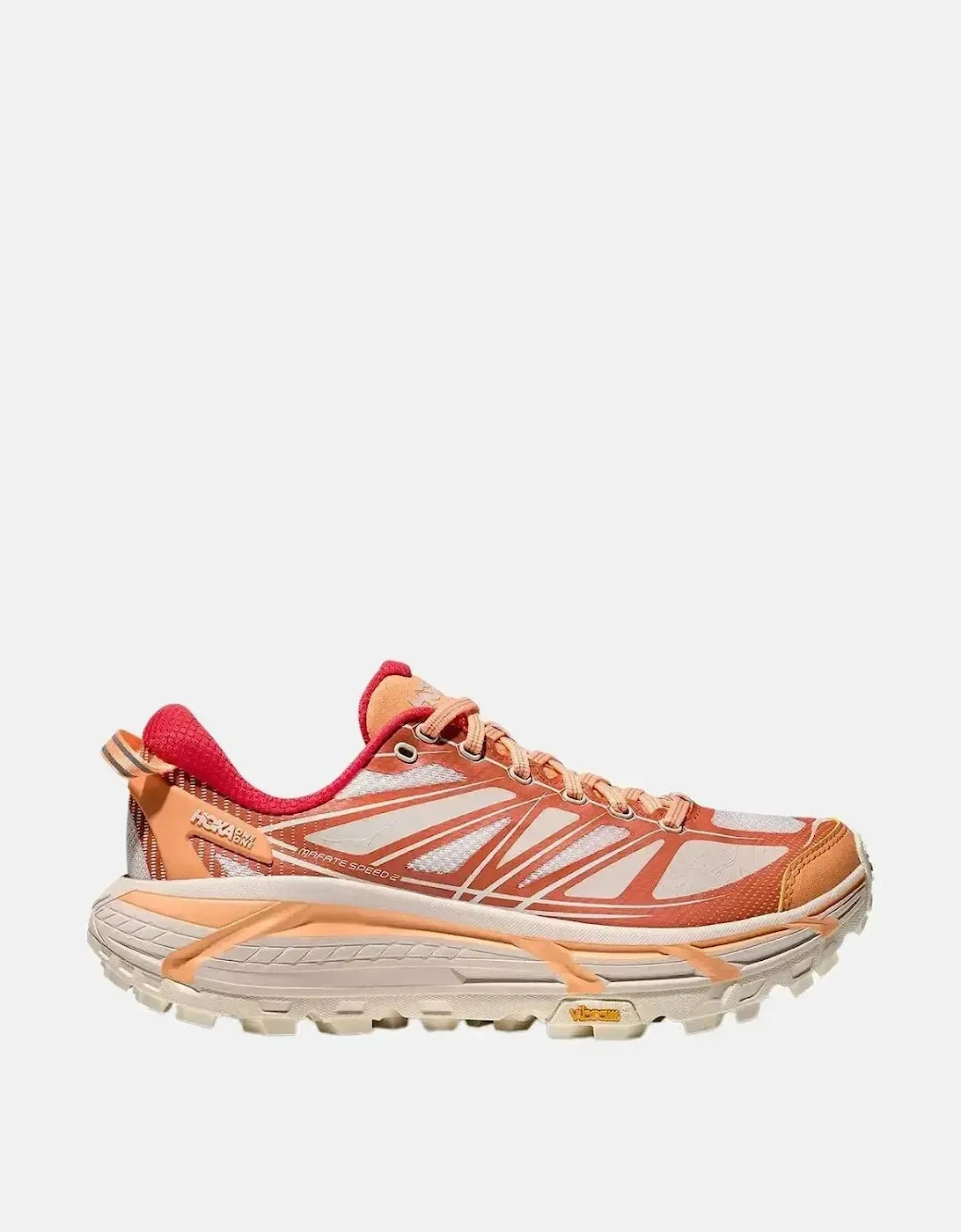 HOKA MENS MUFATE SPEED 2 TRAINERS PALE TANGERINE EMBER, 8 of 7