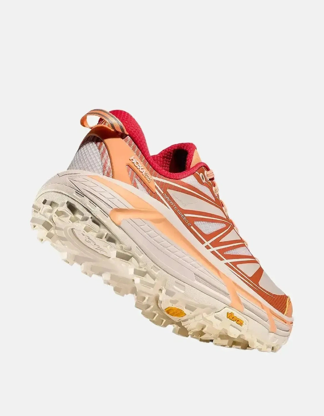 HOKA MENS MUFATE SPEED 2 TRAINERS PALE TANGERINE EMBER