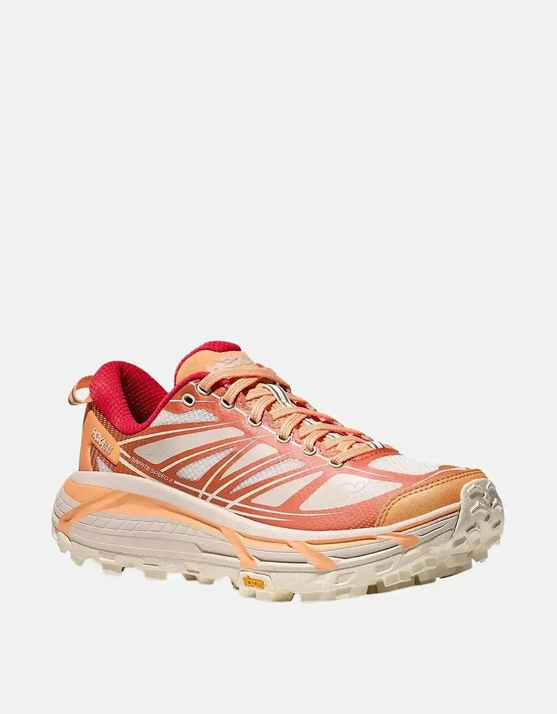 HOKA MENS MUFATE SPEED 2 TRAINERS PALE TANGERINE EMBER
