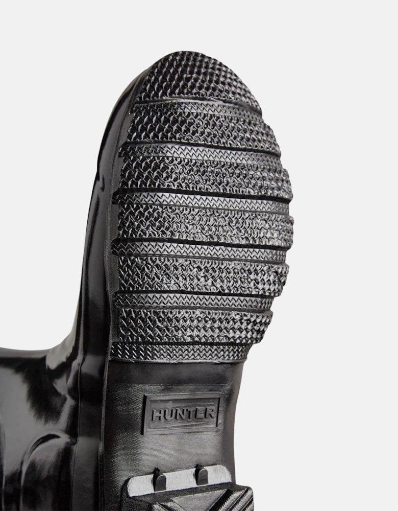 HUNTER WOMENS ORIGINAL TALL GLOSS BOOTS BLACK