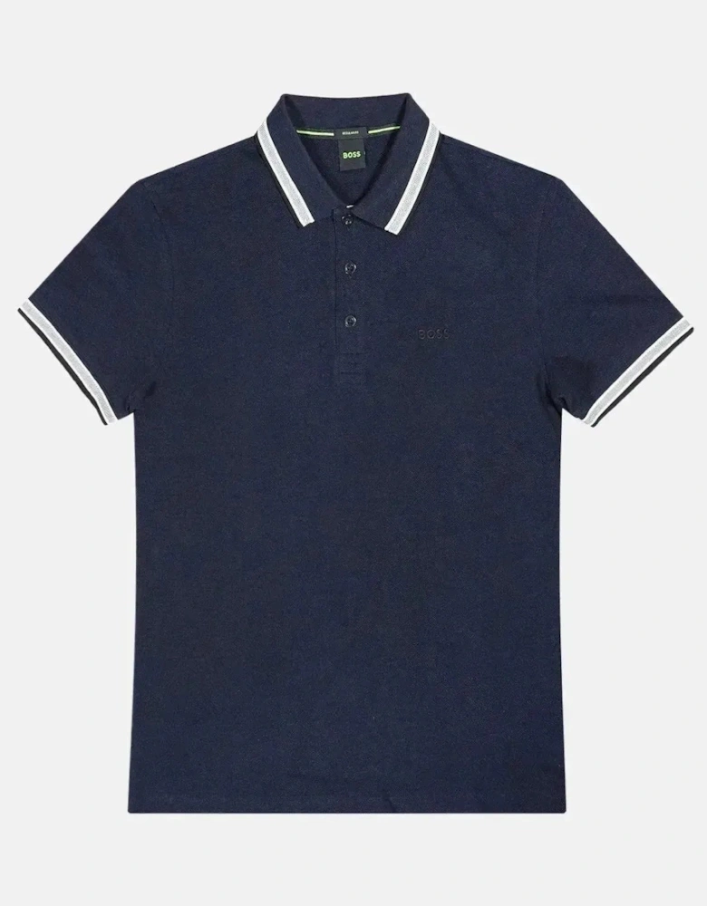 BOSS MENS PADDY POLO SHIRT NAVY