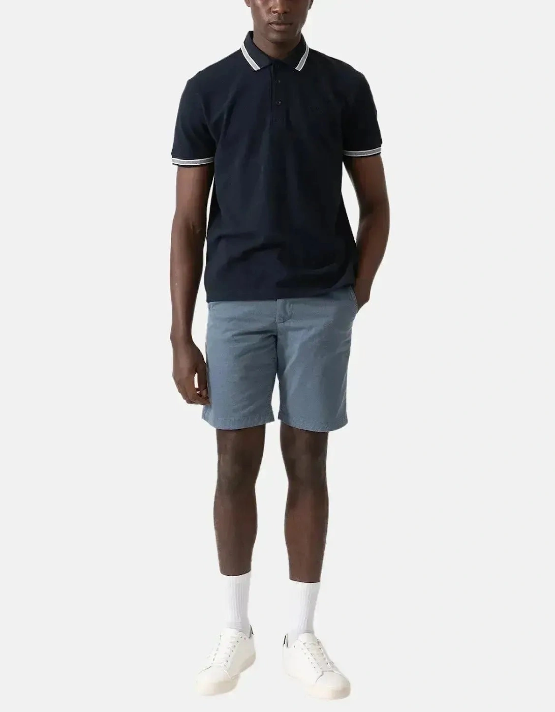 BOSS MENS PADDY POLO SHIRT NAVY