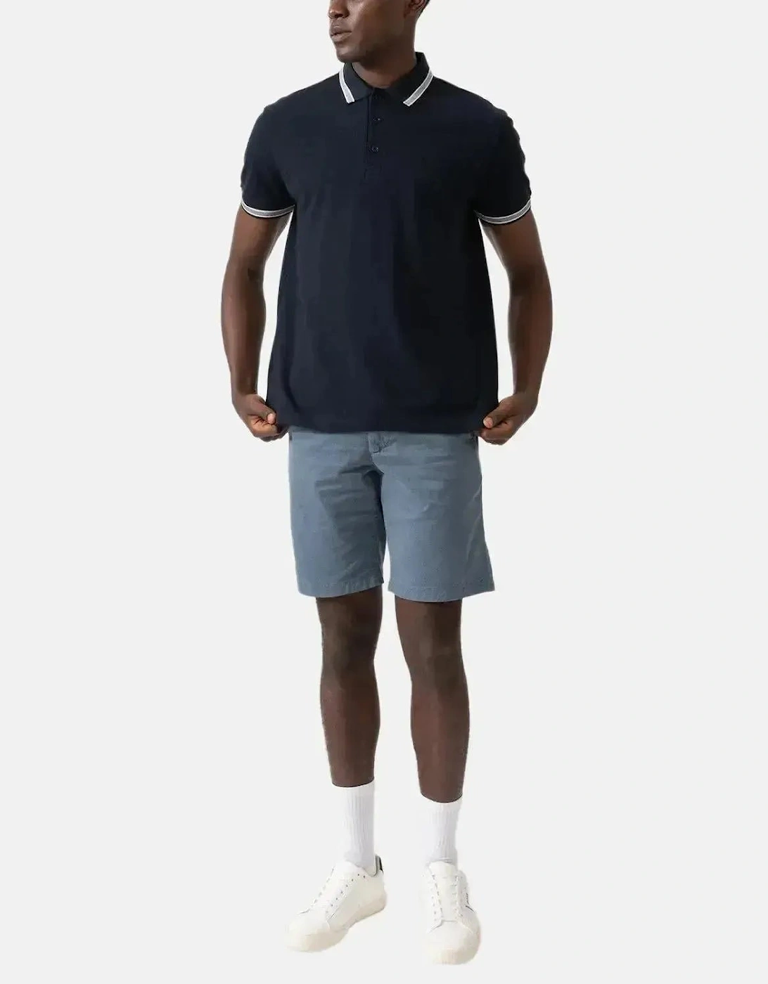 BOSS MENS PADDY POLO SHIRT NAVY
