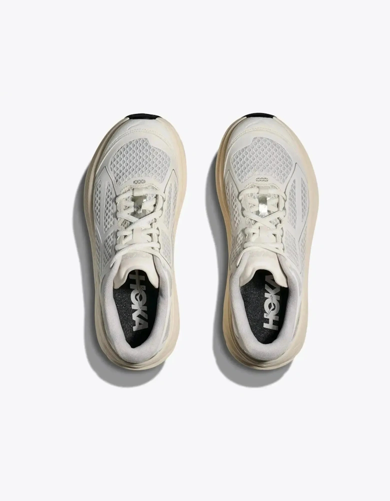 HOKA MENS CLIFTON ONE 9 TRAINERS FROST COSMIC GREY