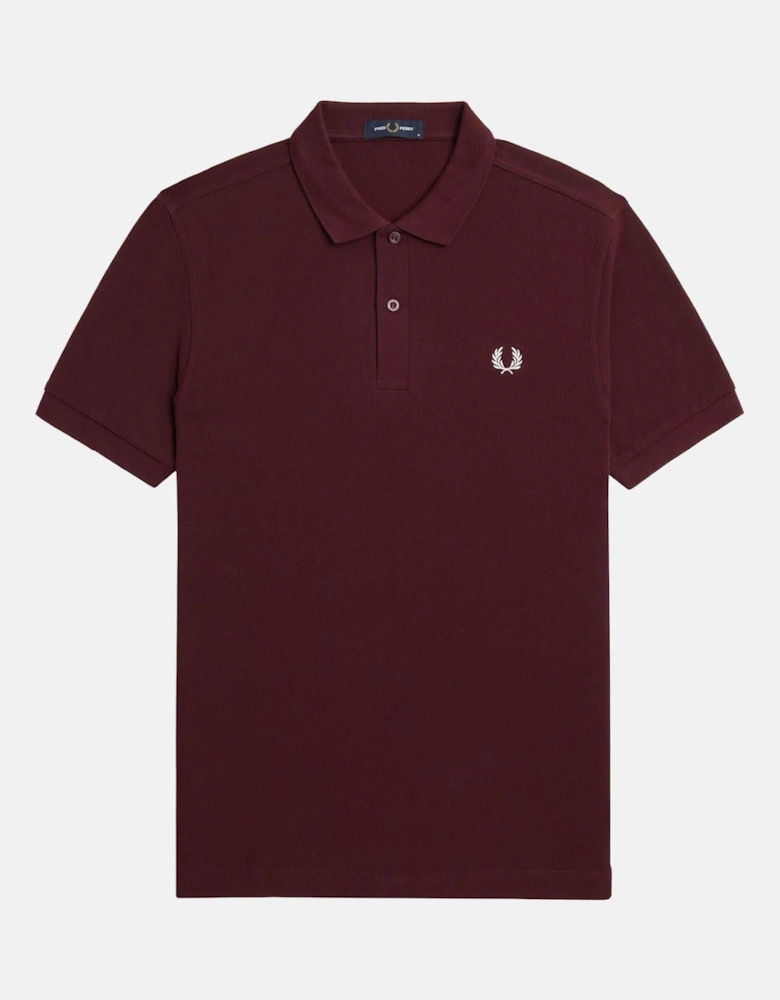FRED PERRY M6000 POLO SHIRT OXBLOOD ECRU