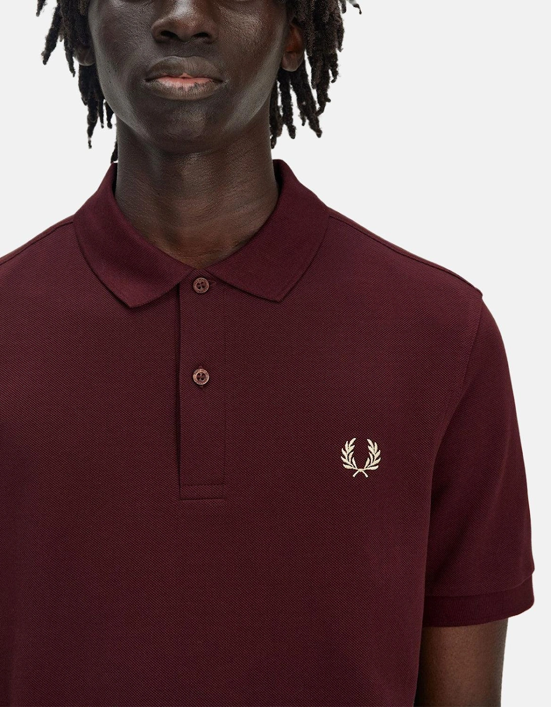 FRED PERRY M6000 POLO SHIRT OXBLOOD ECRU